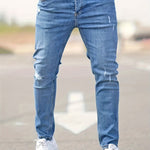 Ábel | Skinny Jeans Férfi Szakadt Slim Fit