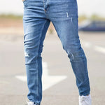 Ábel | Skinny Jeans Férfi Szakadt Slim Fit