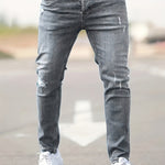 Ábel | Skinny Jeans Férfi Szakadt Slim Fit