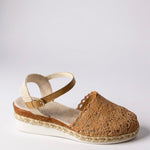 Adrienn | Espadrilles Platform Szandál Női Horgolt Bokapántos