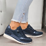 Adrienn | Sneaker Cipő Női Fűzős Cipzáras