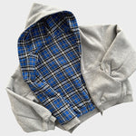 Andri | Wendbarer Oversize Hoodie Herren Kapuze Reissverschluss Karofutter