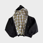 Andri | Wendbarer Oversize Hoodie Herren Kapuze Reissverschluss Karofutter