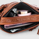 Anikó | Crossbody Táska Női Bőr Fonatolt Pánttal