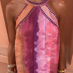 Anna | Alkalmi Maxi Ruha Női Halter Nyakú Tie-Dye