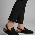 Anna | Loafer Slingback Mokaszin Női Velúr Parafa Talppal