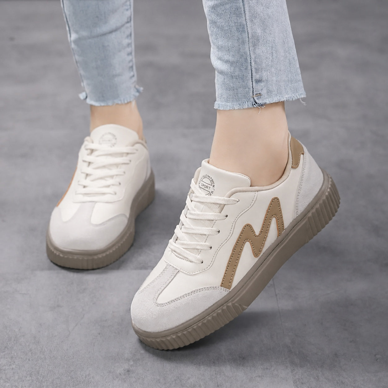 Anna | Sneaker Női Fűzős Platform Casual
