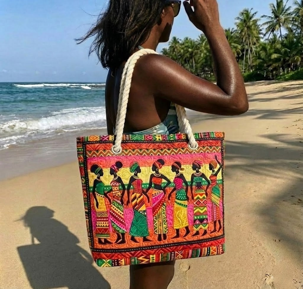 Anna | Strandtáska Női Tote Bag Afrikai Mintás