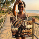 Anna | Strandtáska Női Tote Bag Afrikai Mintás