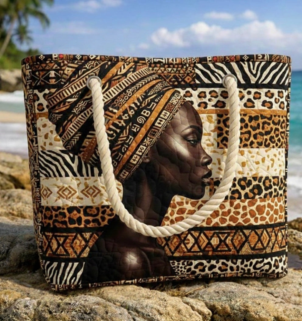 Anna | Strandtáska Női Tote Bag Afrikai Mintás
