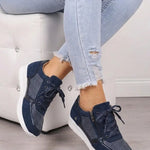Antonia | Sneaker Damen mit Reissverschluss Strass-Details