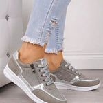 Antonia | Sneaker Damen mit Reissverschluss Strass-Details