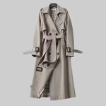 Antonia | Trenchcoat Damen Lang Doppelreihig mit Gürtel