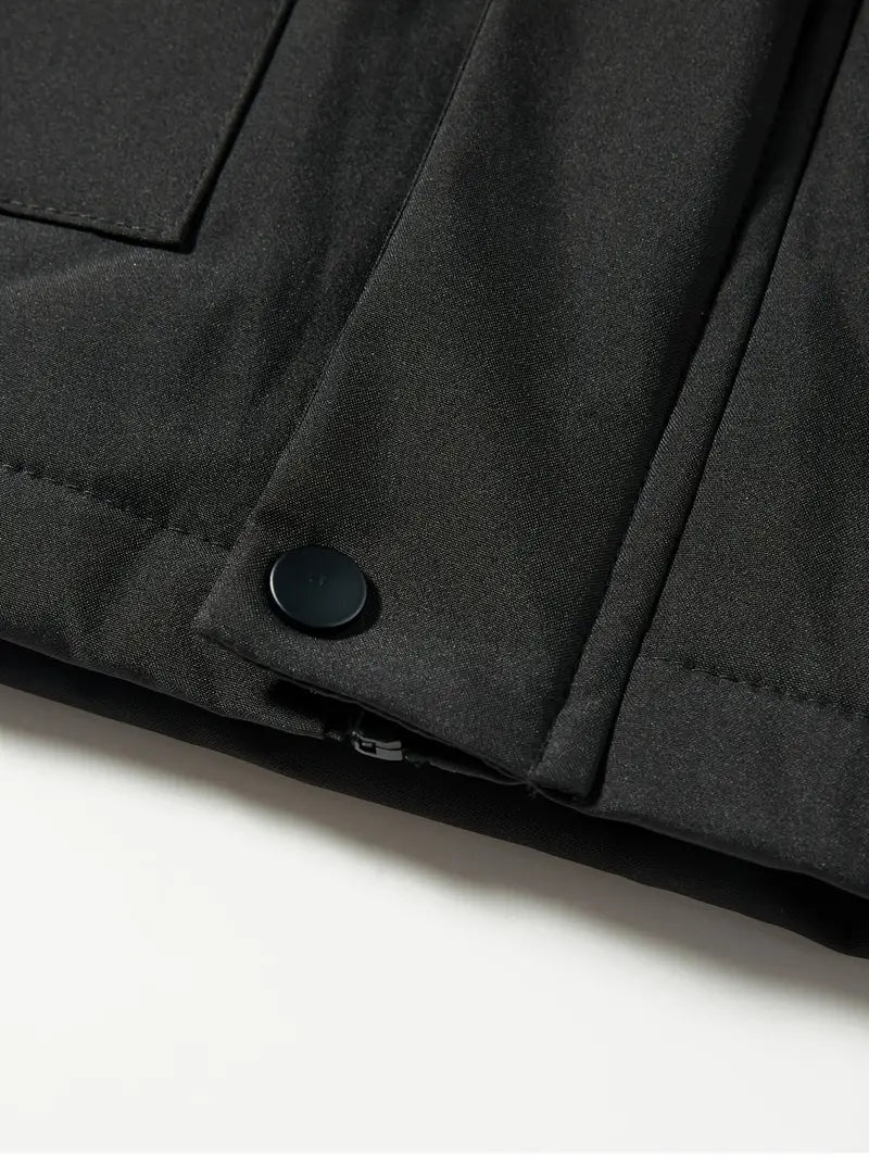 Attila | Parka Férfi Fleece Bélelt Kapucnis Vízálló