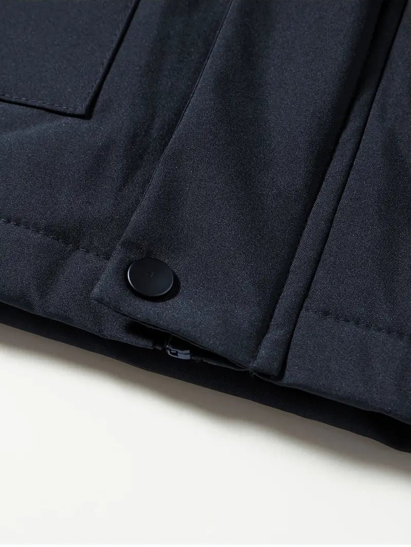 Attila | Parka Férfi Fleece Bélelt Kapucnis Vízálló