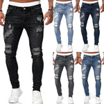 Balázs | Skinny Jeans Férfi Szakadt Slim Fit