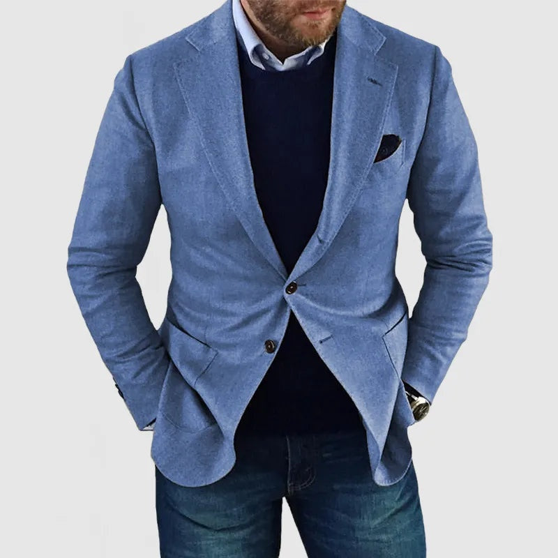 Bálint | Zakó Férfi Két Gombos Slim Fit Blézer