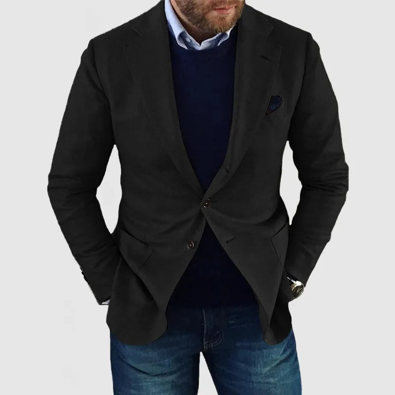 Bálint | Zakó Férfi Két Gombos Slim Fit Blézer