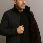 Beatrice | Bomberjacke mit Fleece-Innenfutter Damen Stehkragen Reissverschluss