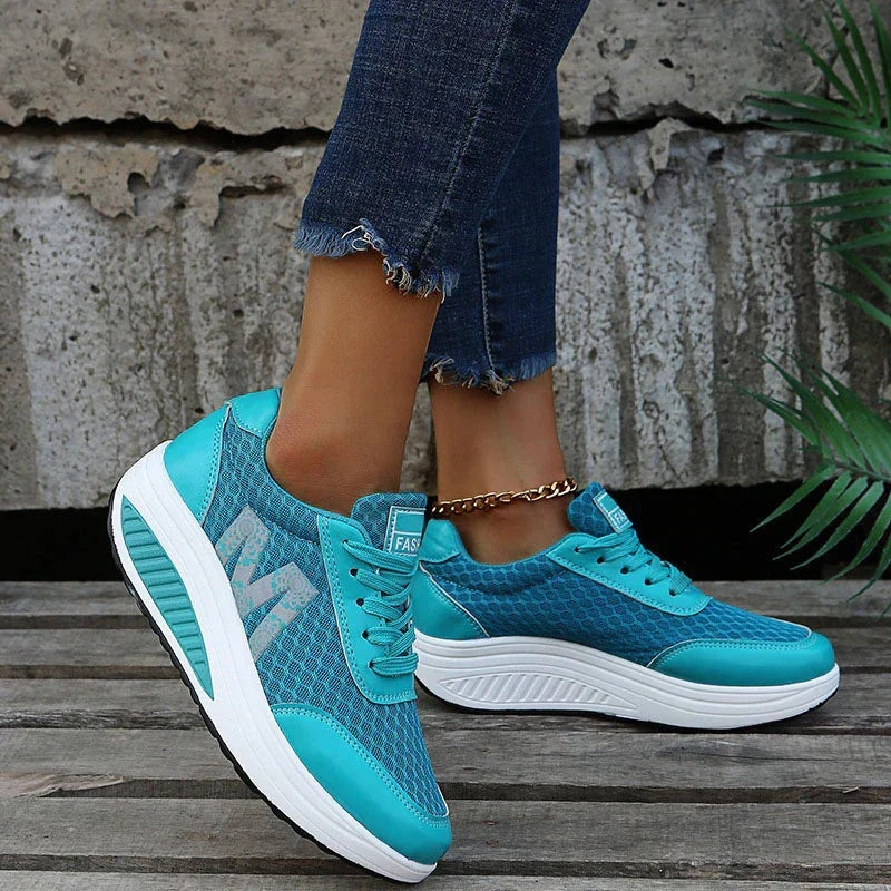 Beatrice | Plateau Sneaker Damen Schnürschuhe Leicht