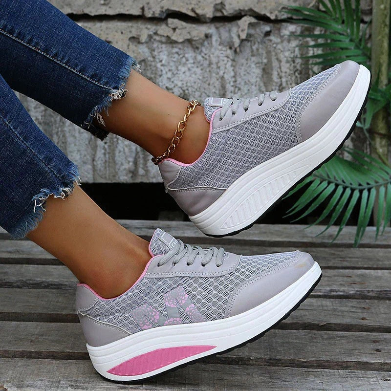 Beatrice | Plateau Sneaker Damen Schnürschuhe Leicht