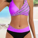 Dóra | Keresztpántos Bikini Szett Női V-nyakú