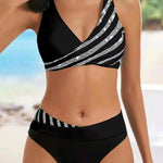 Dóra | Keresztpántos Bikini Szett Női V-nyakú