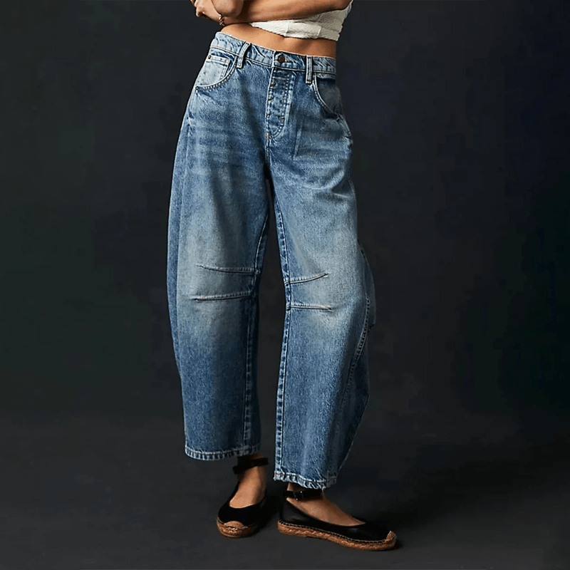 Bernadett | Farmernadrág Női Barrel Fit Laza Szabású