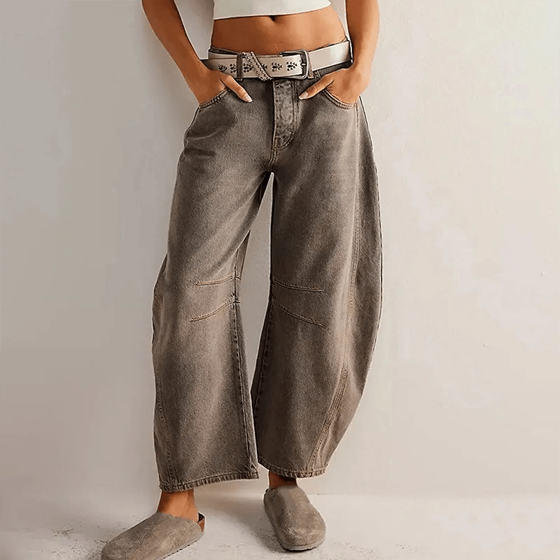 Bernadett | Farmernadrág Női Barrel Fit Laza Szabású