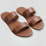 Bernadett | Szandál Lapos Női Dupla Pántos Slip-On