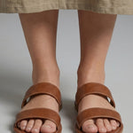 Bernadett | Szandál Lapos Női Dupla Pántos Slip-On