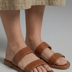 Bernadett | Szandál Lapos Női Dupla Pántos Slip-On