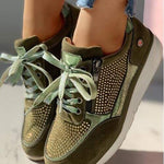 Boglárka | Női Sportcipő Platform Fűzős Cipzáras