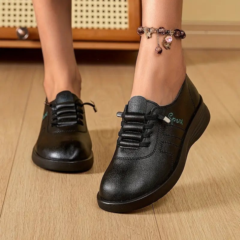 Boglárka | Slip-on Cipő Női Bőr Fűzős