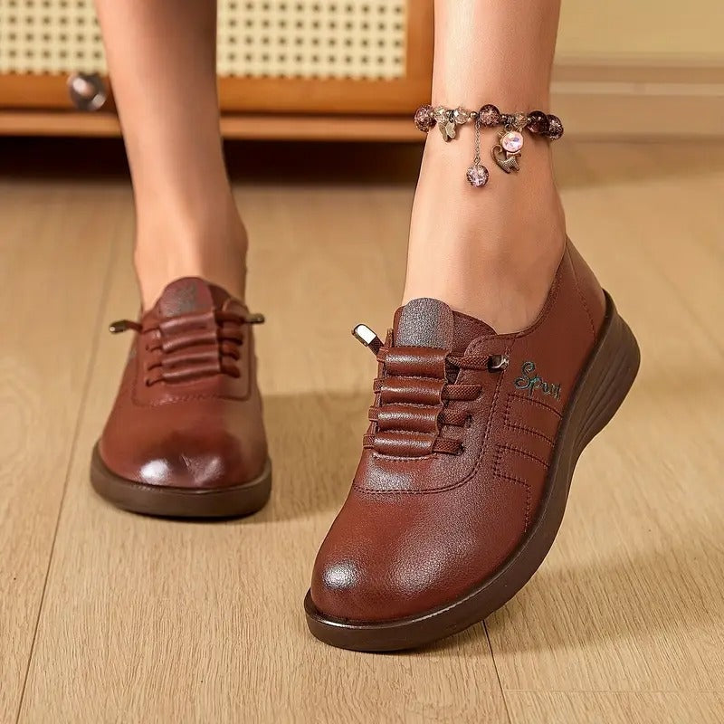 Boglárka | Slip-on Cipő Női Bőr Fűzős