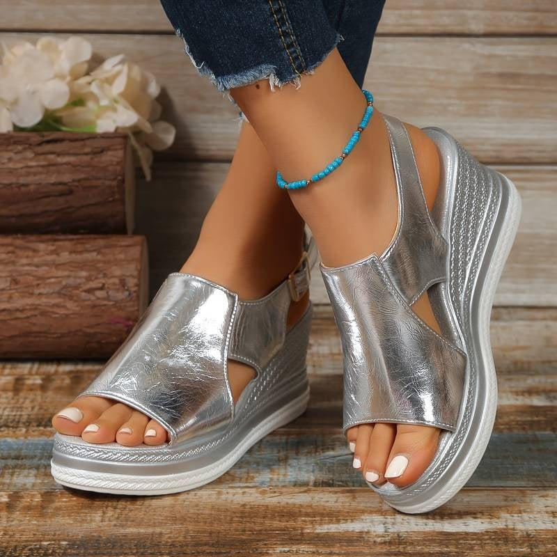 Borbála | Platform Szandál Női Espadrilles Cipzáras