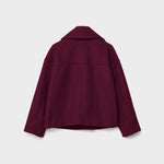 Clara | Wolljacke Kurz Damen Zweireihig Oversized