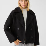 Clara | Wolljacke Kurz Damen Zweireihig Oversized
