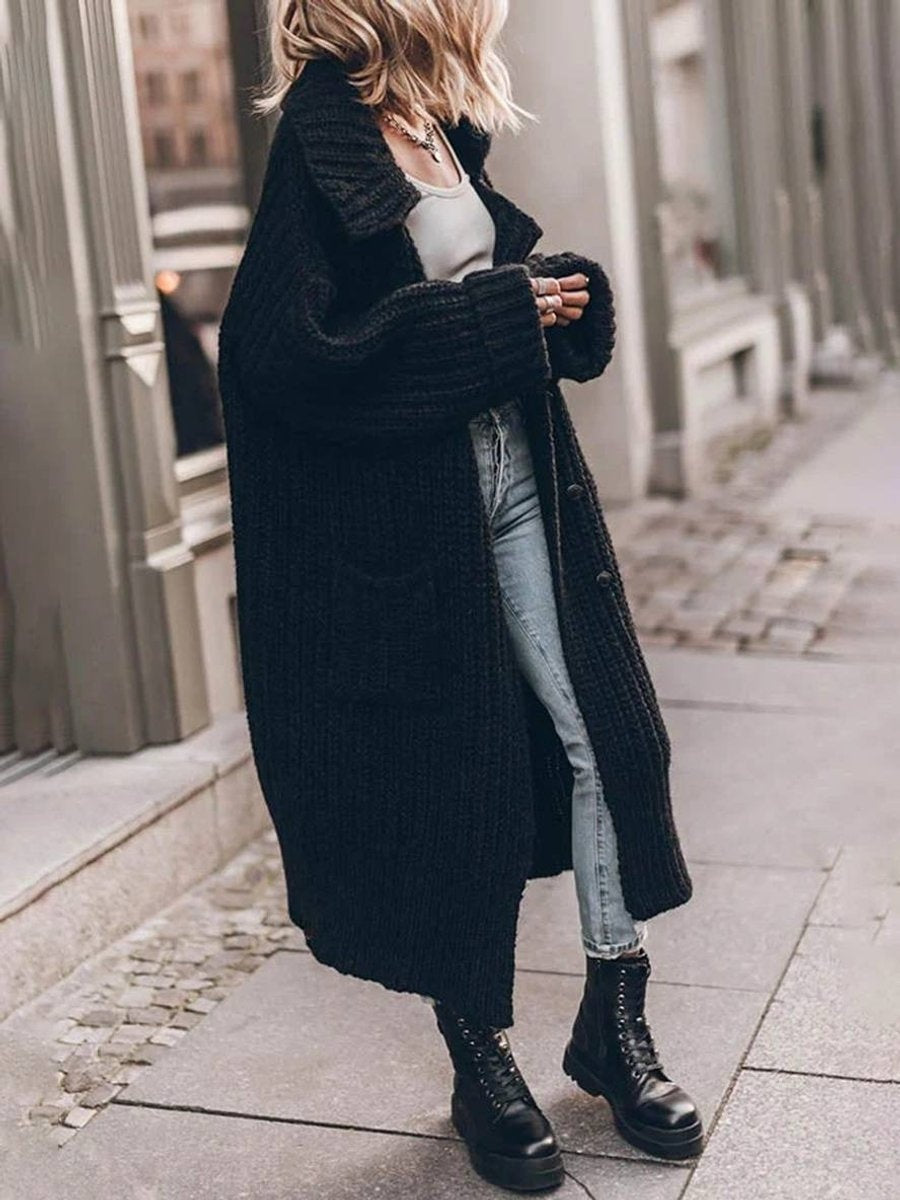 Csilla | Kötött Kardigán Női Oversized Hosszú Nagy Kötésű