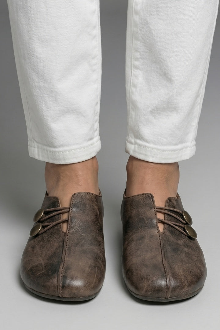 Csilla | Mokaszin Slip-On Női Vintage Rugalmas Hurokzáras