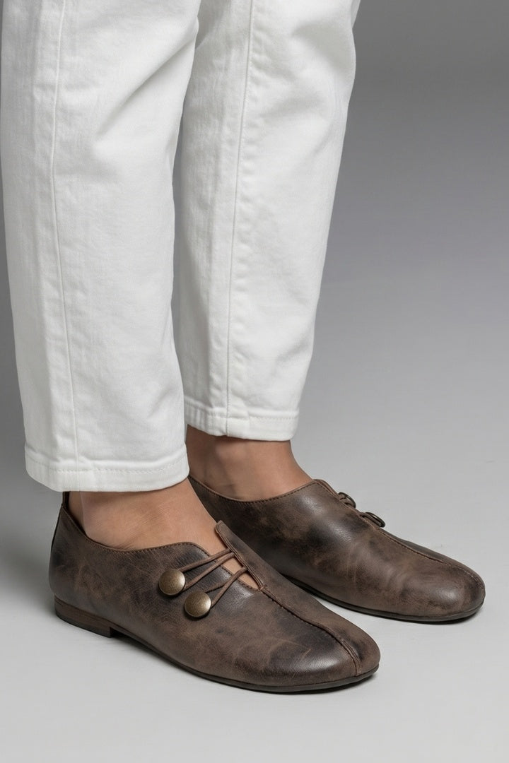 Csilla | Mokaszin Slip-On Női Vintage Rugalmas Hurokzáras