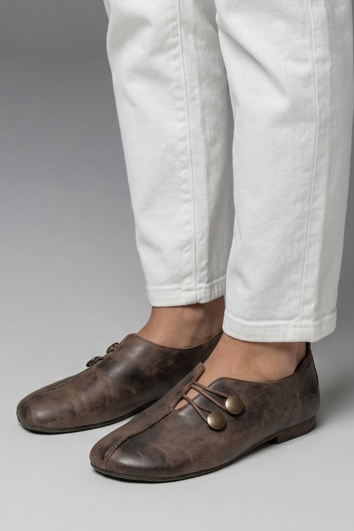 Csilla | Mokaszin Slip-On Női Vintage Rugalmas Hurokzáras