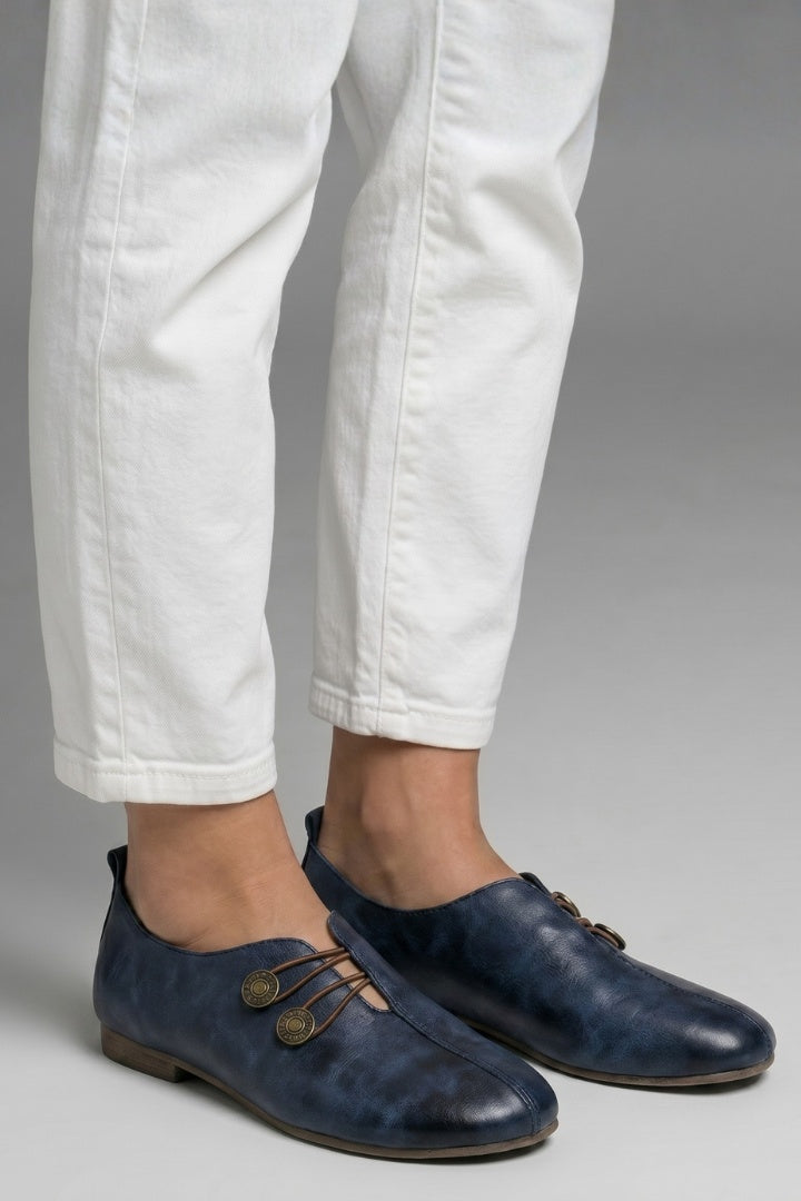 Csilla | Mokaszin Slip-On Női Vintage Rugalmas Hurokzáras