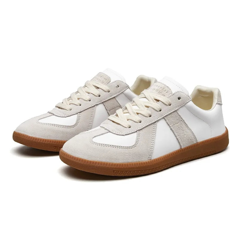 Curdin | Sneaker Herren Leder Wildleder Low-Top Schnürschuh