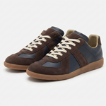 Curdin | Sneaker Herren Leder Wildleder Low-Top Schnürschuh