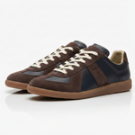 Curdin | Sneaker Herren Leder Wildleder Low-Top Schnürschuh