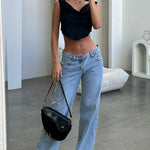 Dalma | Farmernadrág Női Széles Szárú Low Waist Jeans