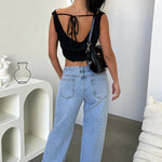 Dalma | Farmernadrág Női Széles Szárú Low Waist Jeans
