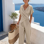 Dalma | Overall Wrap-Front Női Cropped Szárú