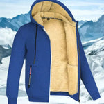 Dominik | Fleecejacke Herren mit Kapuze Warm Gefüttert Reissverschluss